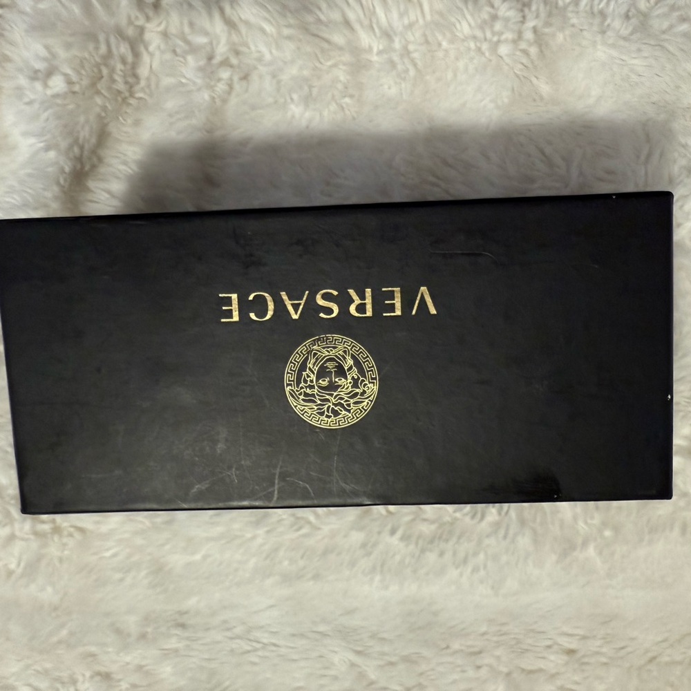 Versace Black Box with Gold Medusa Logo